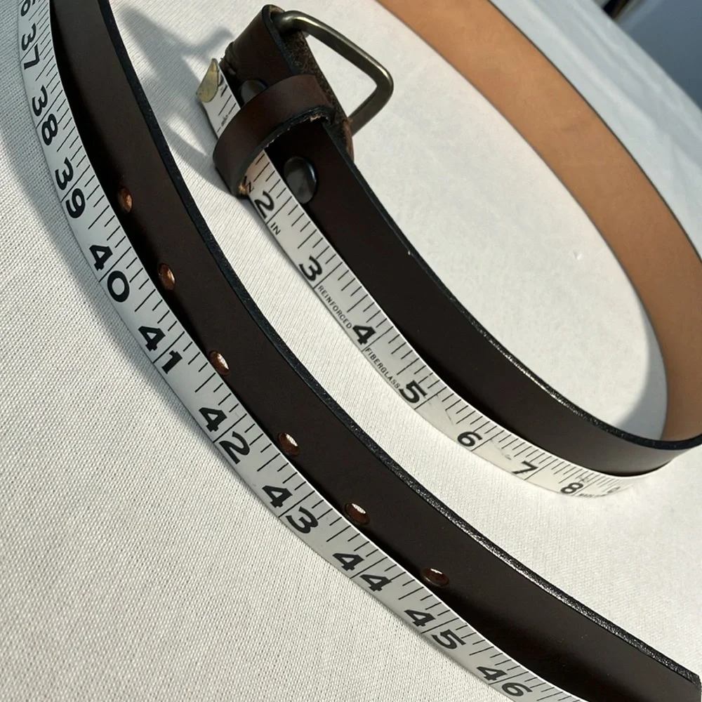 Dark Brown Leather Belt NWOT Possibly Handmade